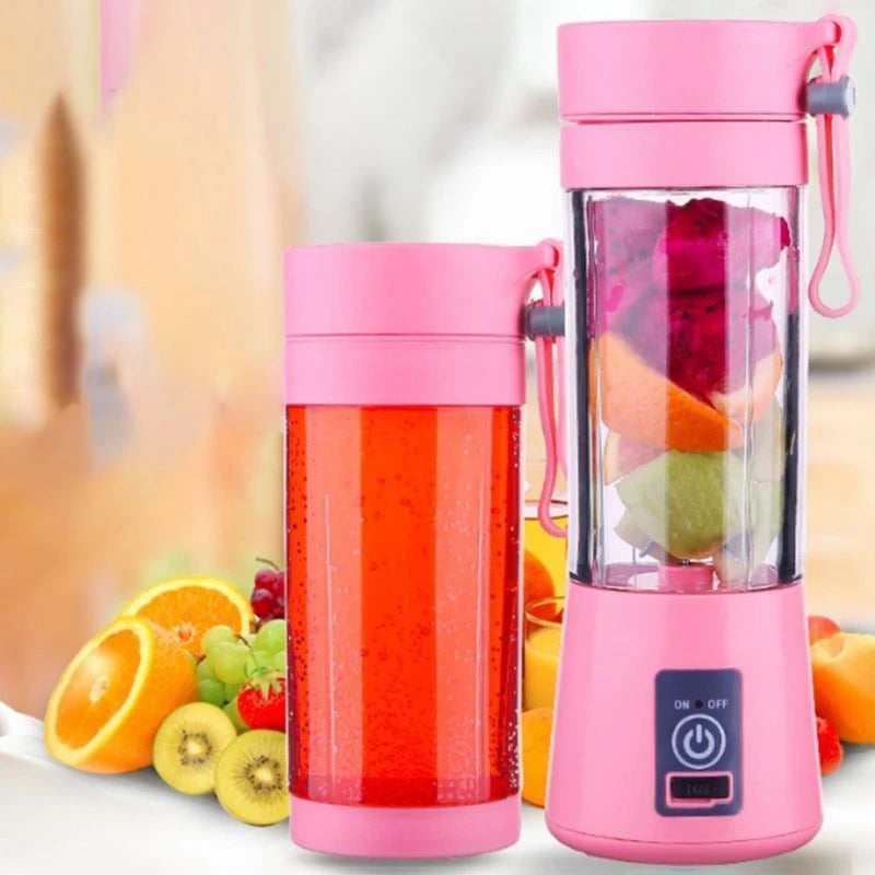 Mini Portable Blender Shake Take Juice Cup 6 Blades Rechargeable