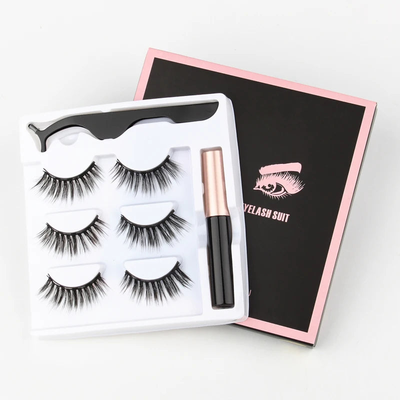 Cílios Magnéticos 3D Mink Eyelashes é perfeito para uma maquiagem natural e suave