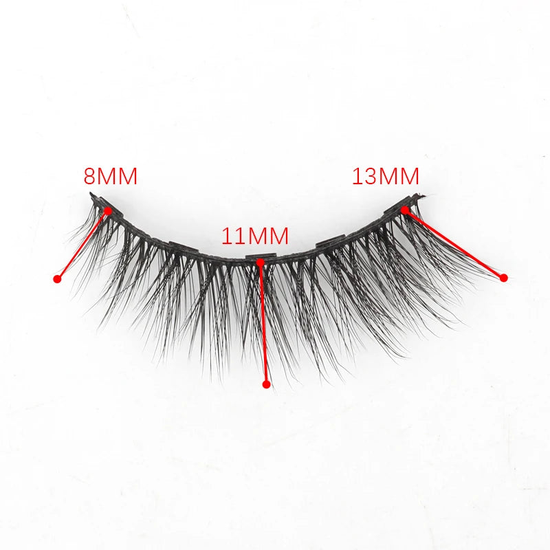 Cílios Magnéticos 3D Mink Eyelashes é perfeito para uma maquiagem natural e suave