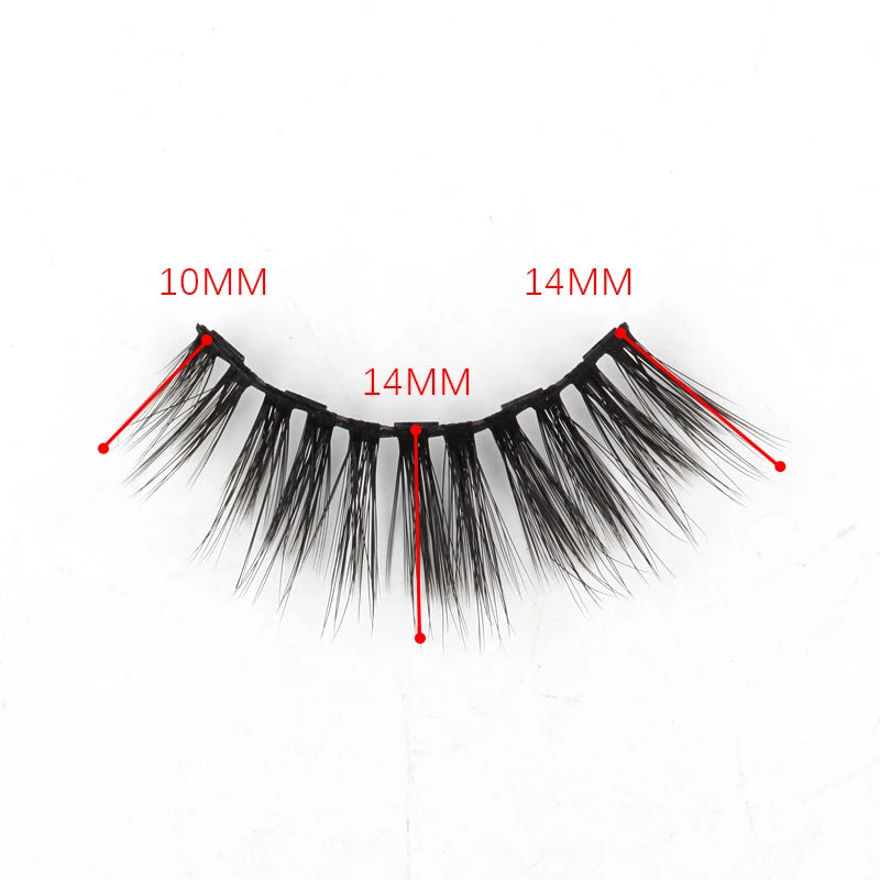 Cílios Magnéticos 3D Mink Eyelashes é perfeito para uma maquiagem natural e suave