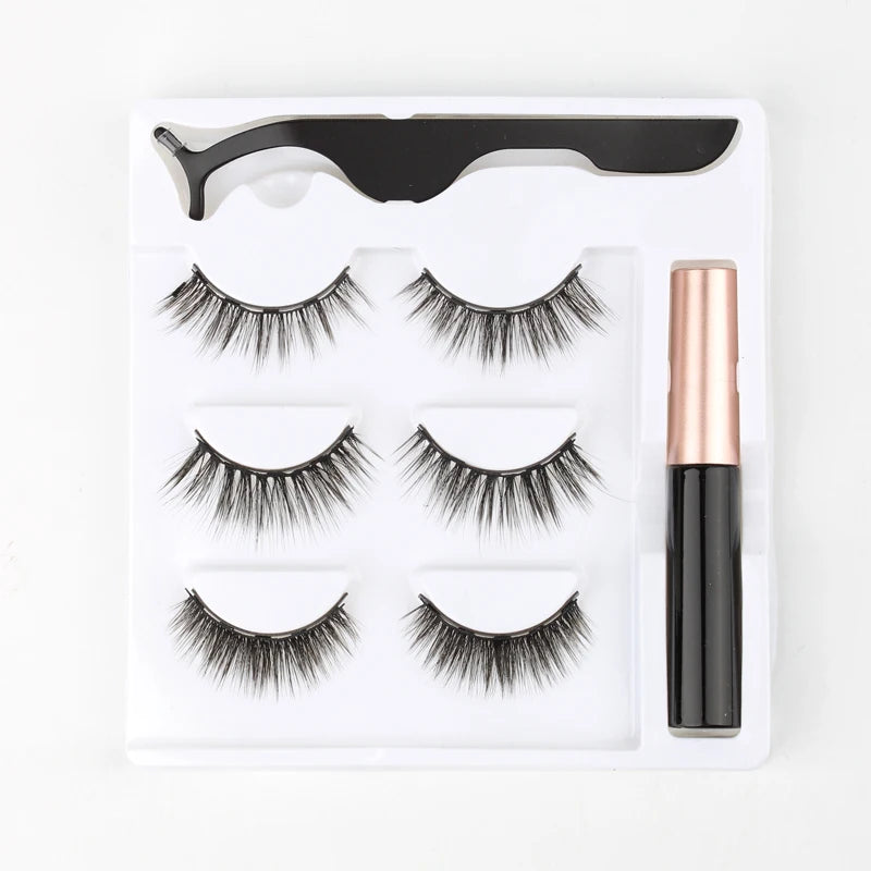 Cílios Magnéticos 3D Mink Eyelashes é perfeito para uma maquiagem natural e suave