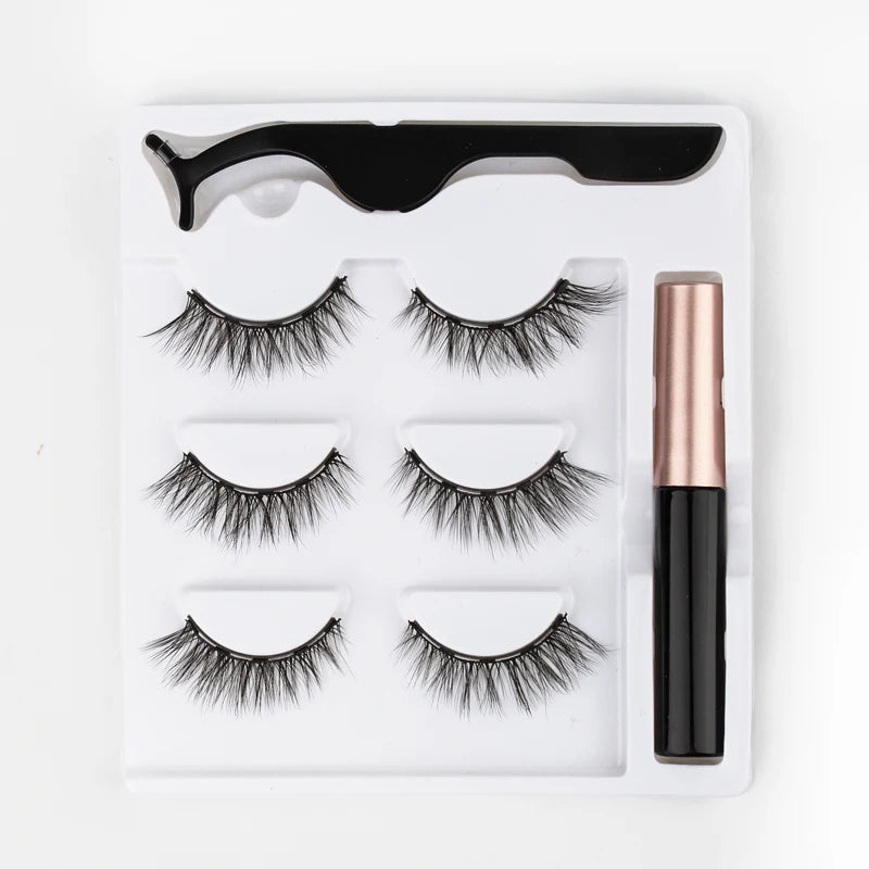 Cílios Magnéticos 3D Mink Eyelashes é perfeito para uma maquiagem natural e suave