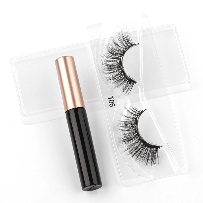 Cílios Magnéticos 3D Mink Eyelashes é perfeito para uma maquiagem natural e suave