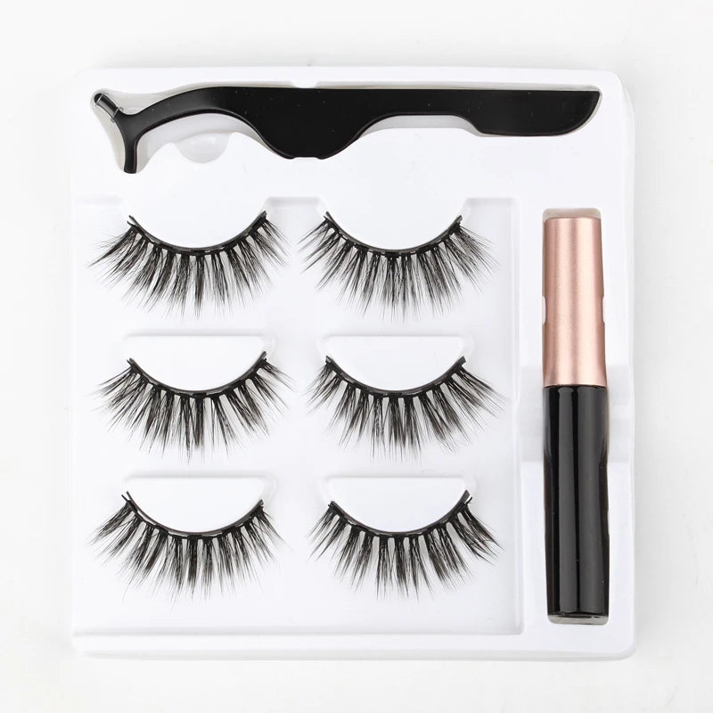 Cílios Magnéticos 3D Mink Eyelashes é perfeito para uma maquiagem natural e suave