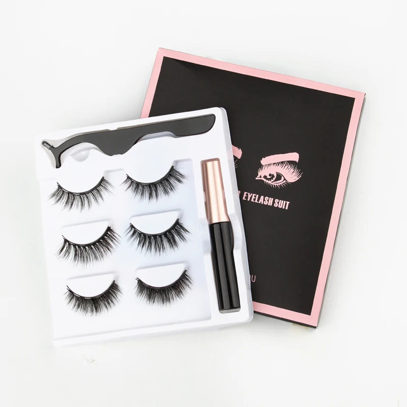 Cílios Magnéticos 3D Mink Eyelashes é perfeito para uma maquiagem natural e suave