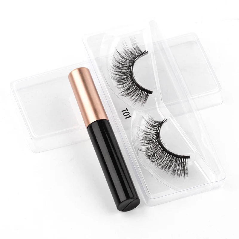 Cílios Magnéticos 3D Mink Eyelashes é perfeito para uma maquiagem natural e suave