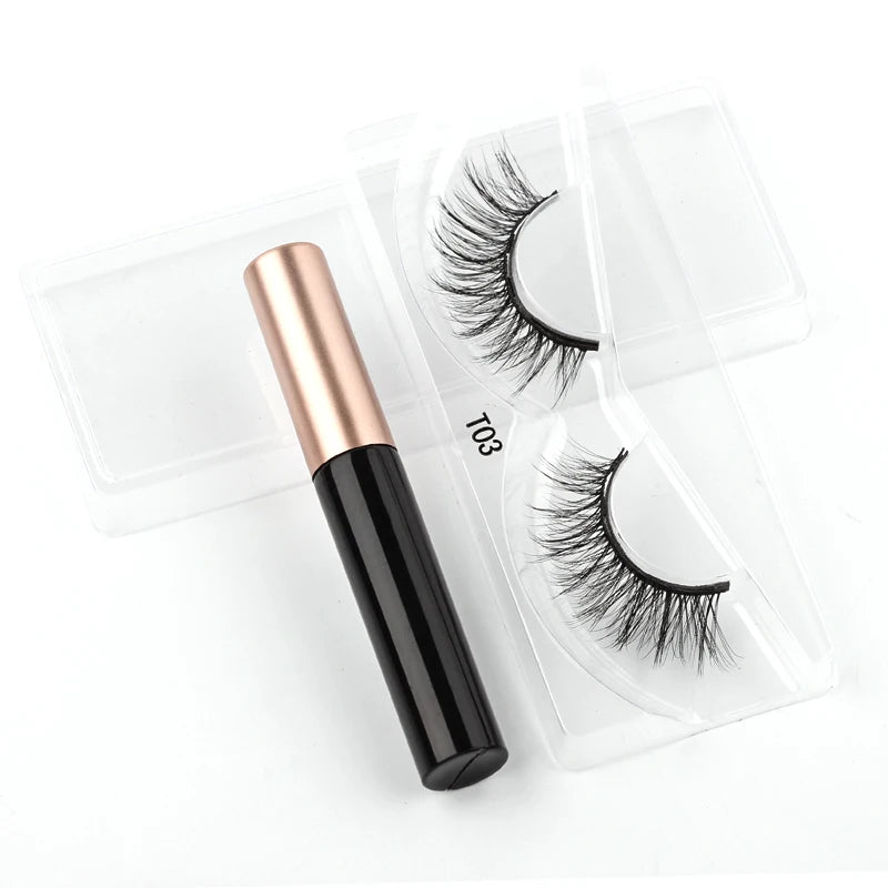 Cílios Magnéticos 3D Mink Eyelashes é perfeito para uma maquiagem natural e suave