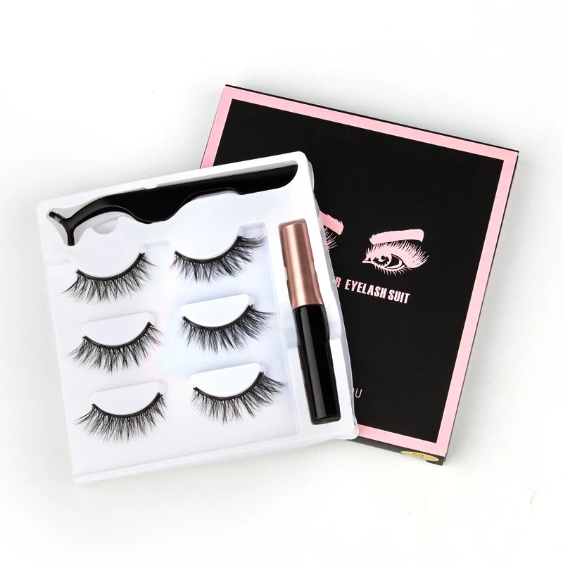 Cílios Magnéticos 3D Mink Eyelashes é perfeito para uma maquiagem natural e suave