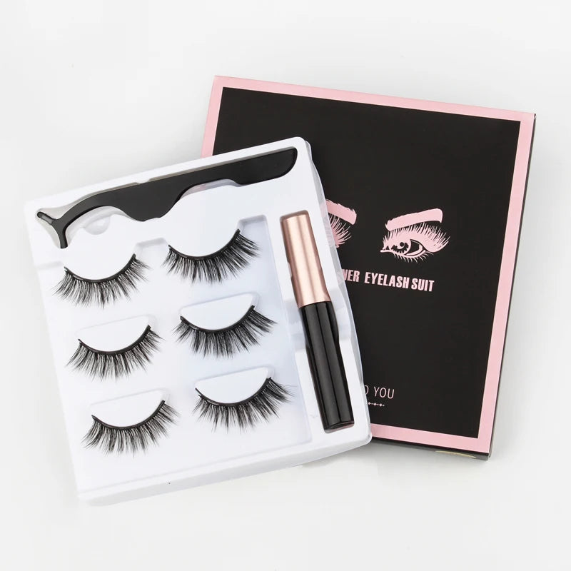 Cílios Magnéticos 3D Mink Eyelashes é perfeito para uma maquiagem natural e suave