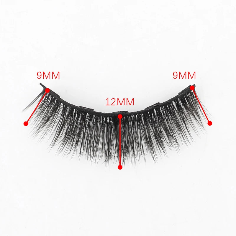 Cílios Magnéticos 3D Mink Eyelashes é perfeito para uma maquiagem natural e suave