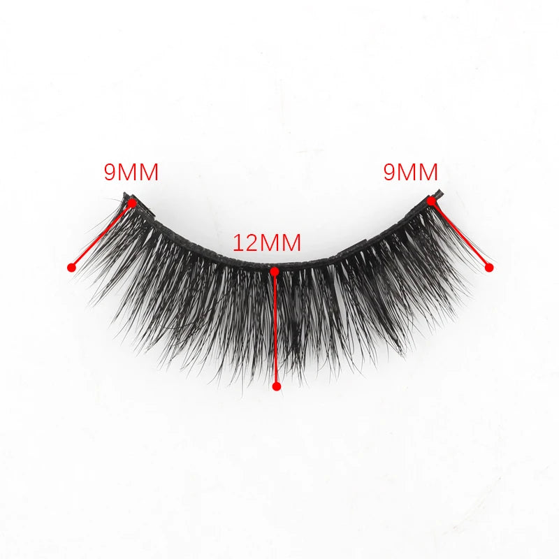 Cílios Magnéticos 3D Mink Eyelashes é perfeito para uma maquiagem natural e suave