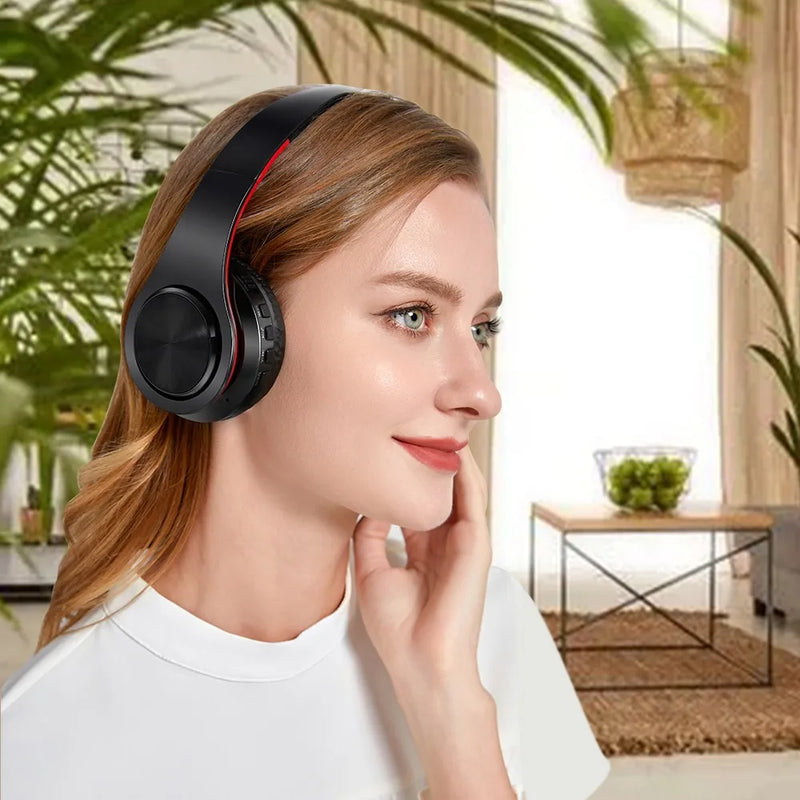 2025 atualização sem fio bluetooth fones de ouvido estéreo música esportes fone de ouvido com microfone para telefone inteligente tv pc tablet