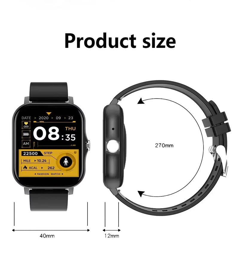 Xiaomi relógio inteligente feminino masculino senhora presente esporte relógios de fitness monitor freqüência cardíaca à prova dwaterproof água smartwatch para telefones android ios