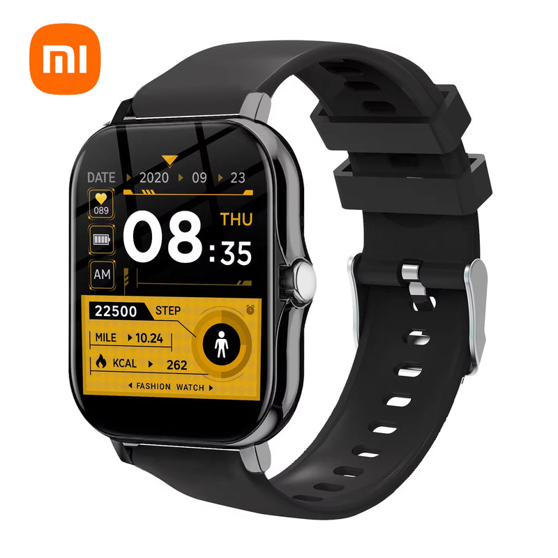 Xiaomi relógio inteligente feminino masculino senhora presente esporte relógios de fitness monitor freqüência cardíaca à prova dwaterproof água smartwatch para telefones android ios