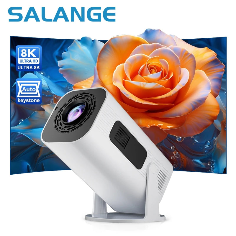 Salange P330 Projetor Inteligente Android 11.0 WiFi BT5.0 Correção keystone automática 1080P Conexão Airplay Home Theater para vídeo 4K