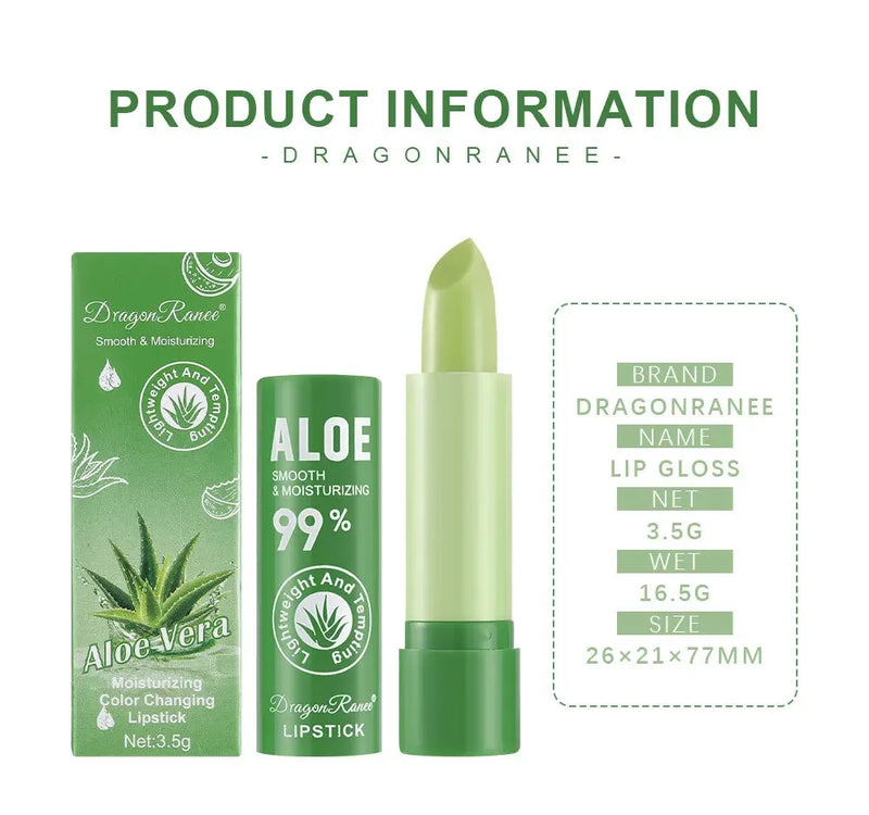 Batom Aloe Vera lábios hidratados e com firmeza