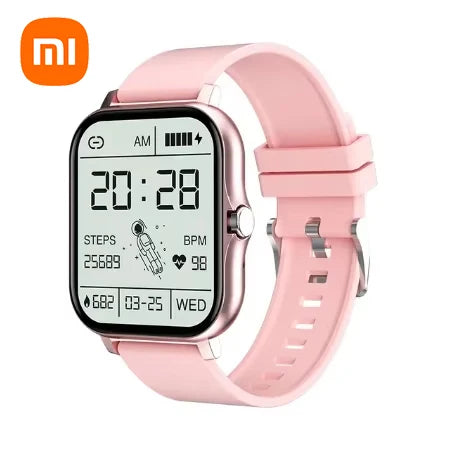 Xiaomi relógio inteligente feminino masculino senhora presente esporte relógios de fitness monitor freqüência cardíaca à prova dwaterproof água smartwatch para telefones android ios